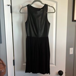 ALI & JAY Black Pleated Halter Midi Dress